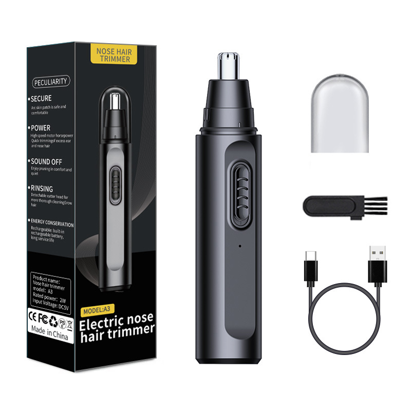 Electric Shaver Rotary - 男性用鼻毛トリマー 電動鼻毛トリマー 充電式鼻毛シェーバー 金属製鼻毛除去