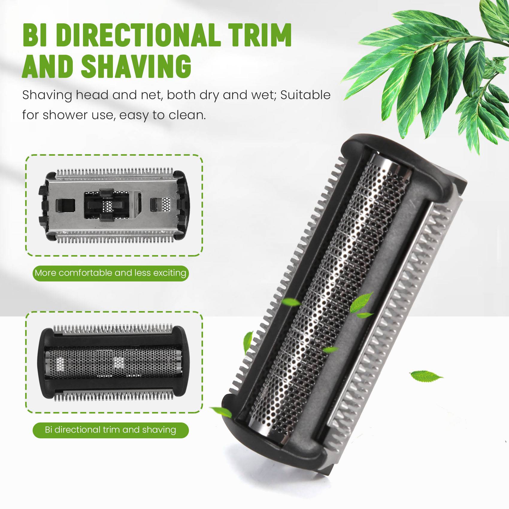 Body Trimmer - 5 パックトリマーシェーバーヘッドフォイル交換用 Norelco Bodygroom BG2000 BG2024