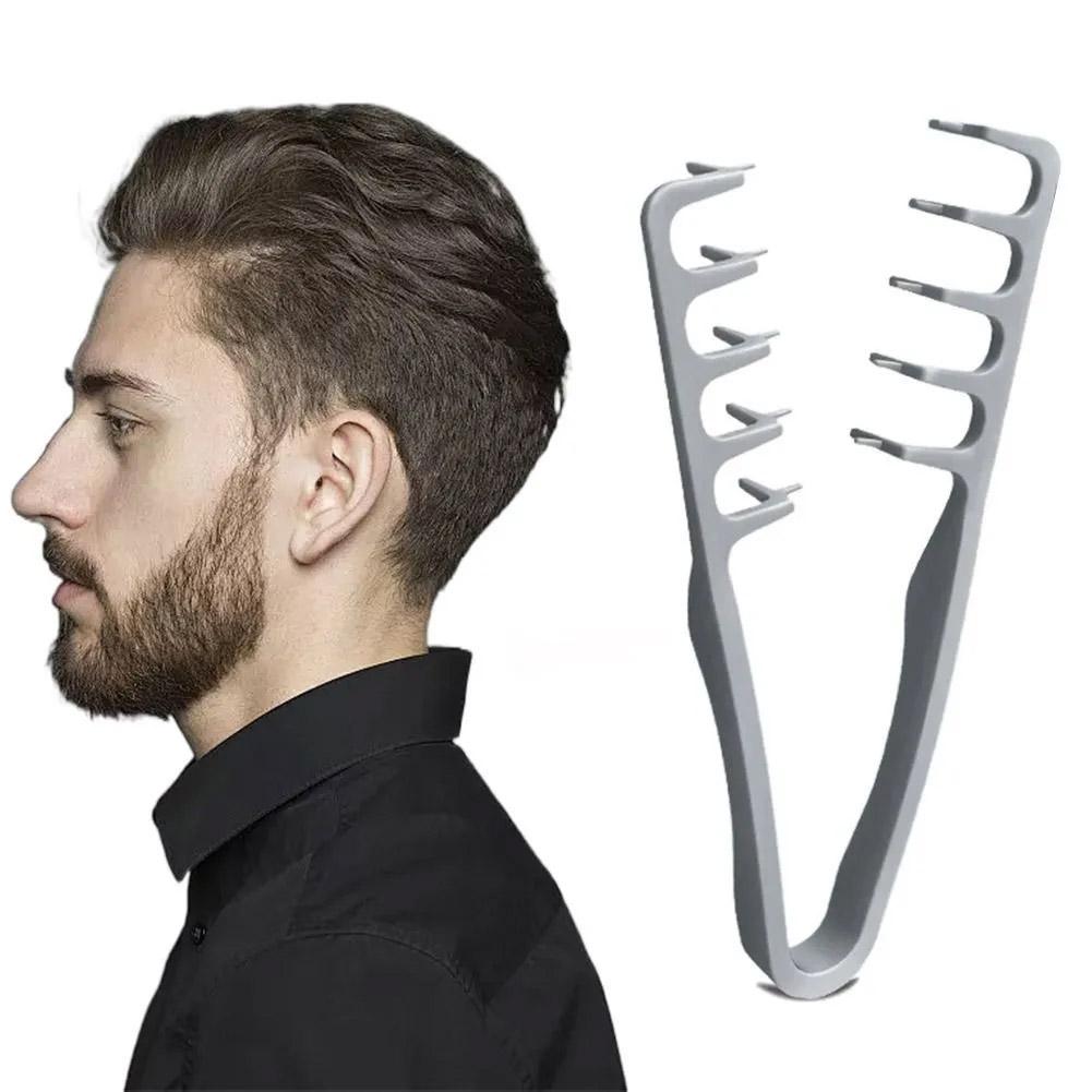 Men'S Grooming Hairstyles - ボリュームアップワイドトゥースヘアスタイリングコームカーリングツールふわふわテクスチャコーム男性用ボリュームとグルーミングアクセサリーヘアスタイリングツール