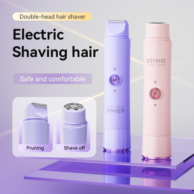 Body Trimmer - アップグレードされたコードレス充電式女性用ビキニトリマー＆シェーバー、ボディ、脚、顔のシェービングに最適。ホリデーギフトに最適。