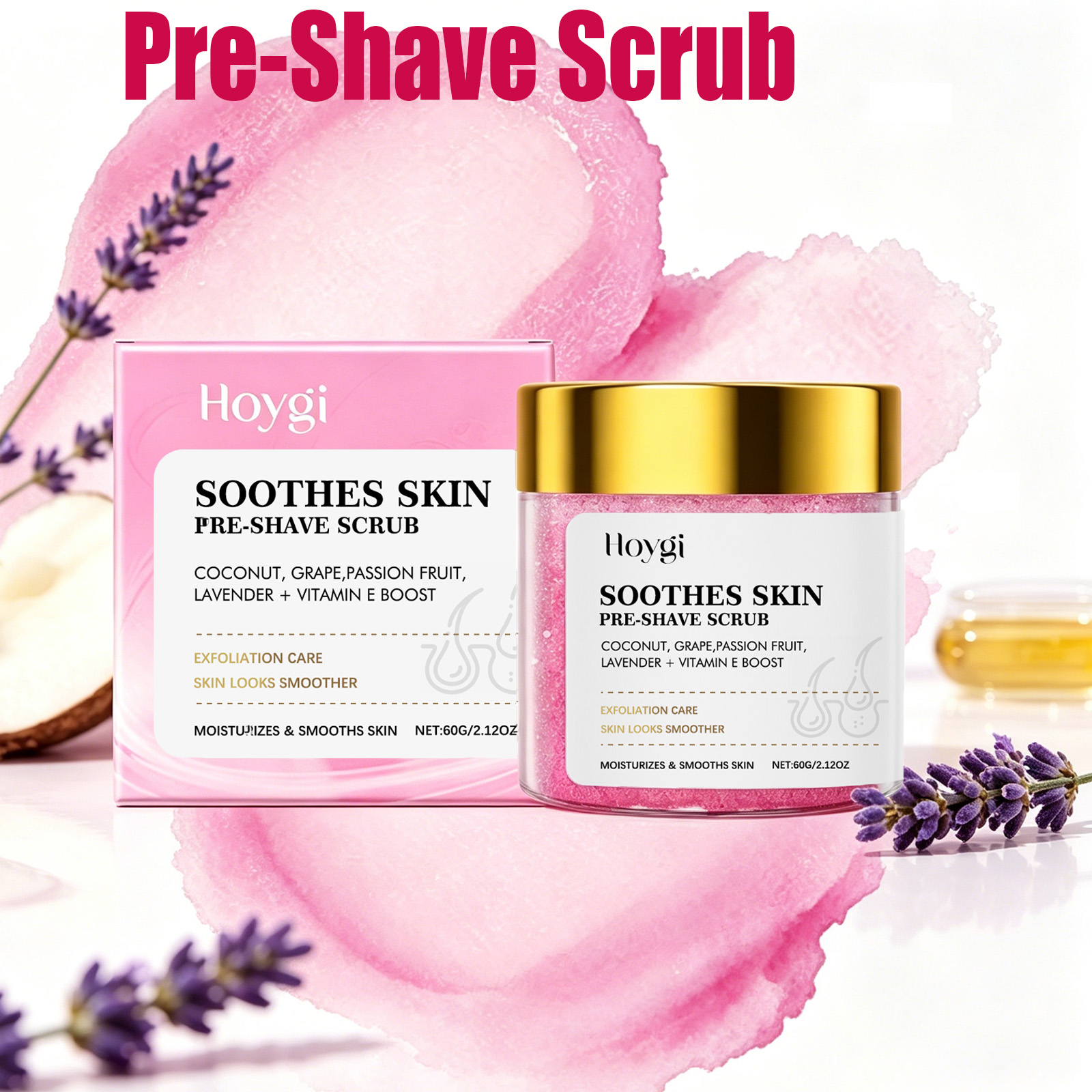 Shaving Cream - プレシェーブスクラブ 優しい角質除去ボディスクラブで滑らかな肌へ 顔と体の保湿プレシェーブケア 肌の質感を滑らかにします