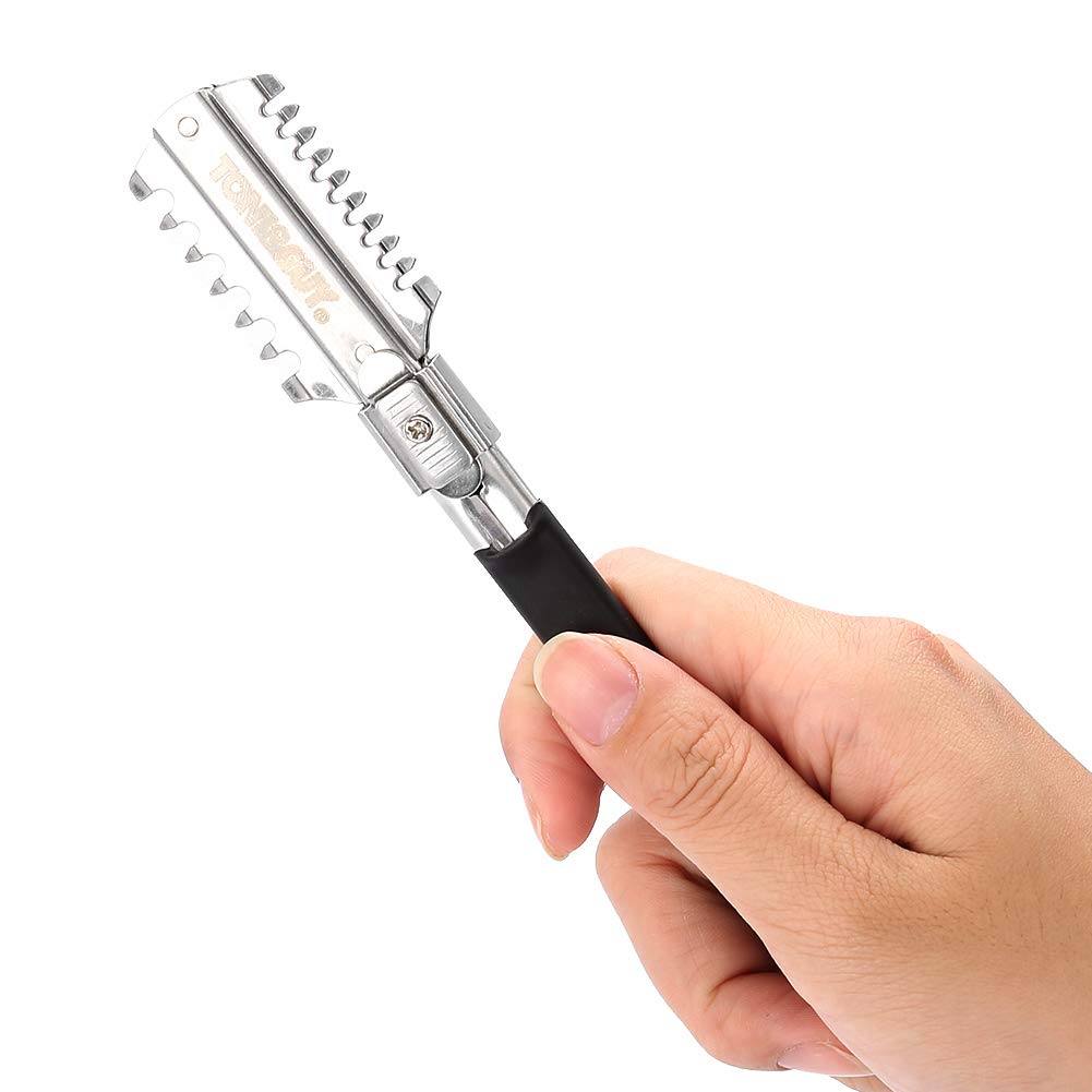 ダブルエッジシェービングヘアカットかみそりナイフの刃手動ヘア - Beard Trimmer のレビューと価格