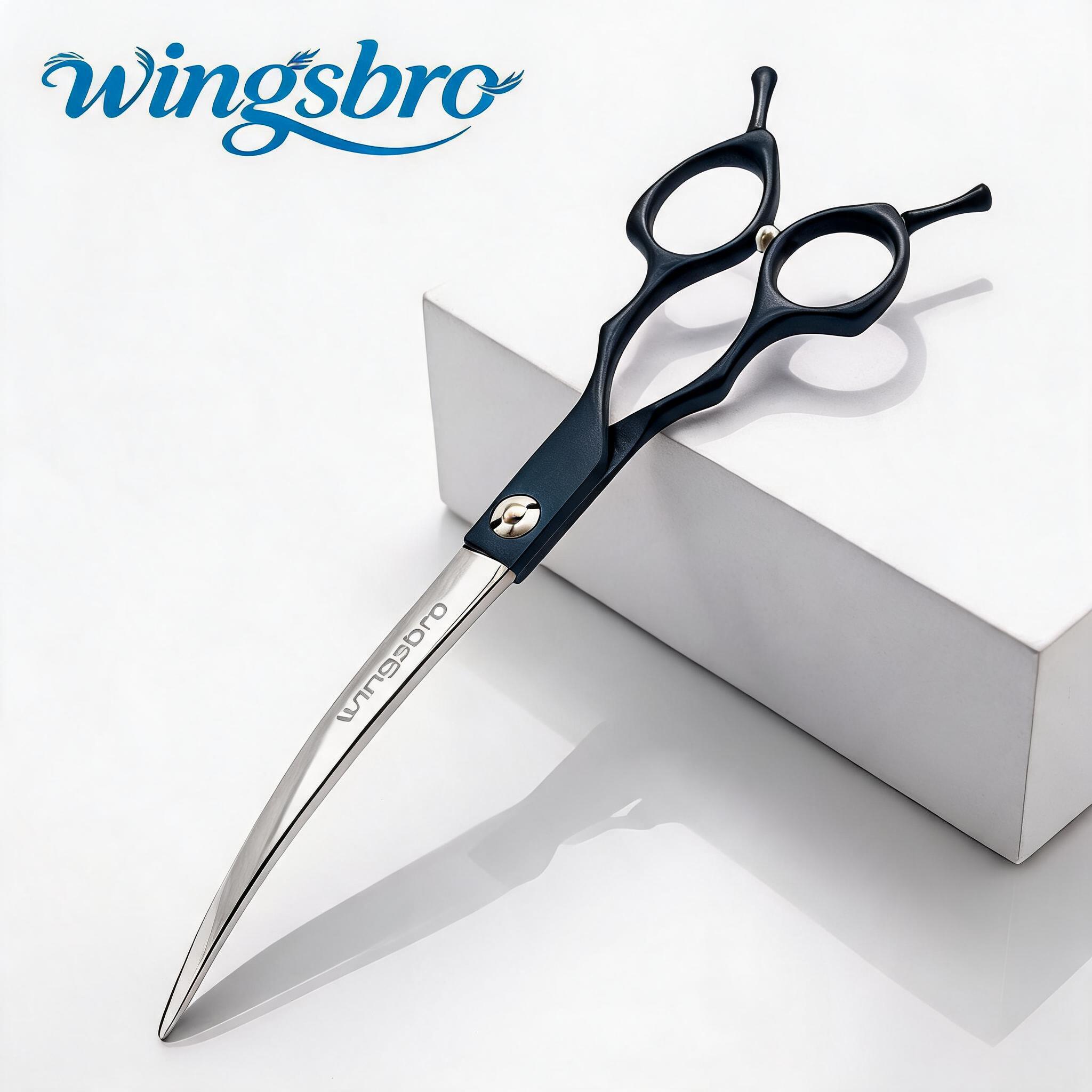 7 インチプロフェッショナル犬グルーミングはさみペットカーブ - Grooming Scissors のレビューと価格