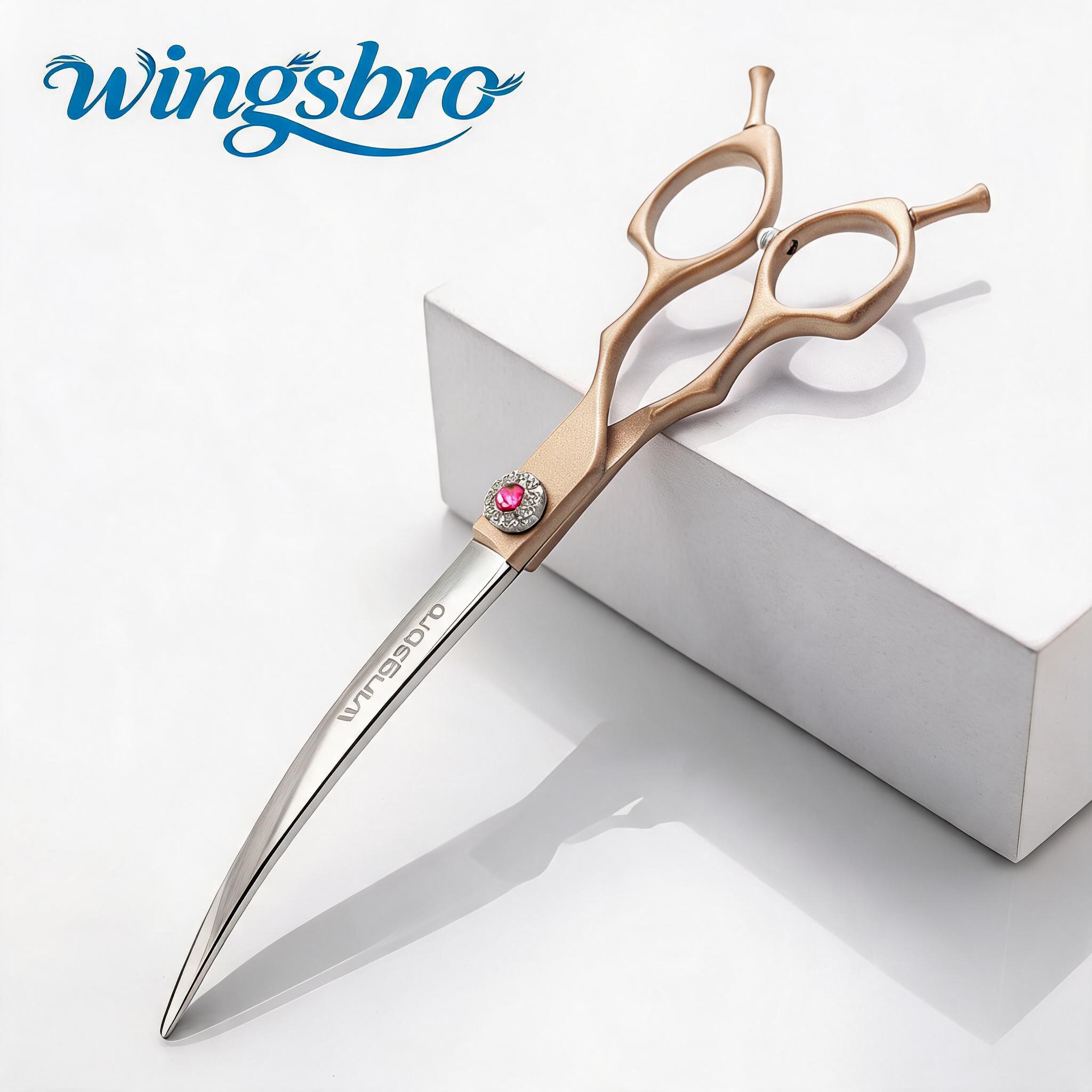 7 インチプロフェッショナル犬グルーミングはさみペットカーブ - Grooming Scissors のレビューと価格