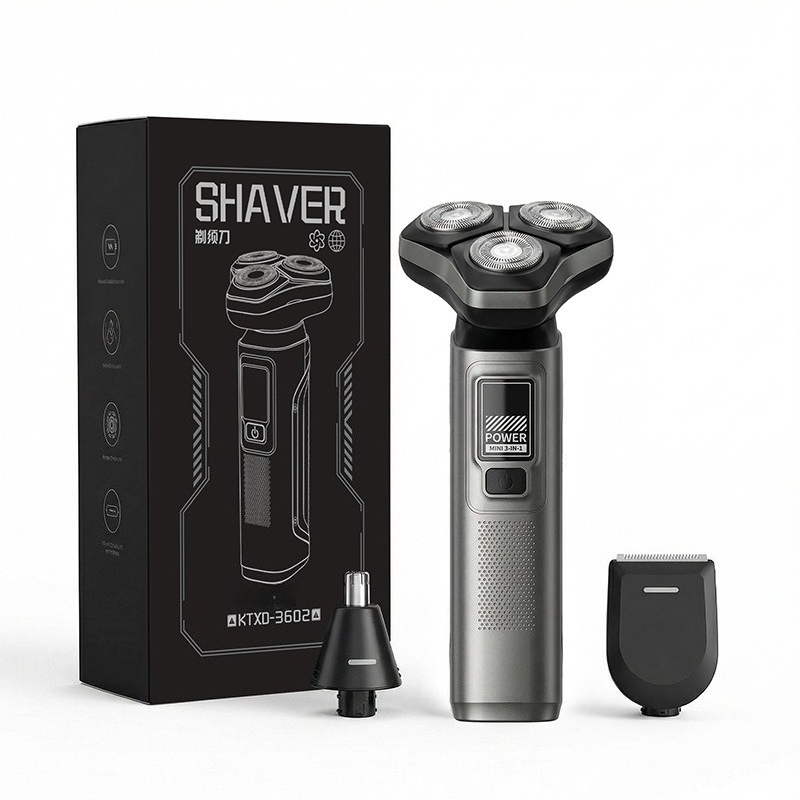3-in-1 メンズ電動シェーバー Type-C 充電式髭剃 - Mens Grooming Travel Kit のレビューと価格