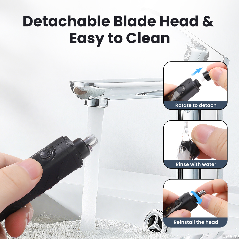 電気鼻毛バリカン充電式自動シェービング鼻トリマーユニセックス - Nose Trimmer のレビューと価格
