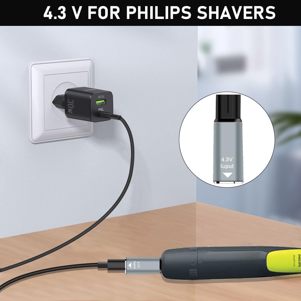 4.3V Type-C シェーバーアダプター充電器コンバータ - Aftershave のレビューと価格
