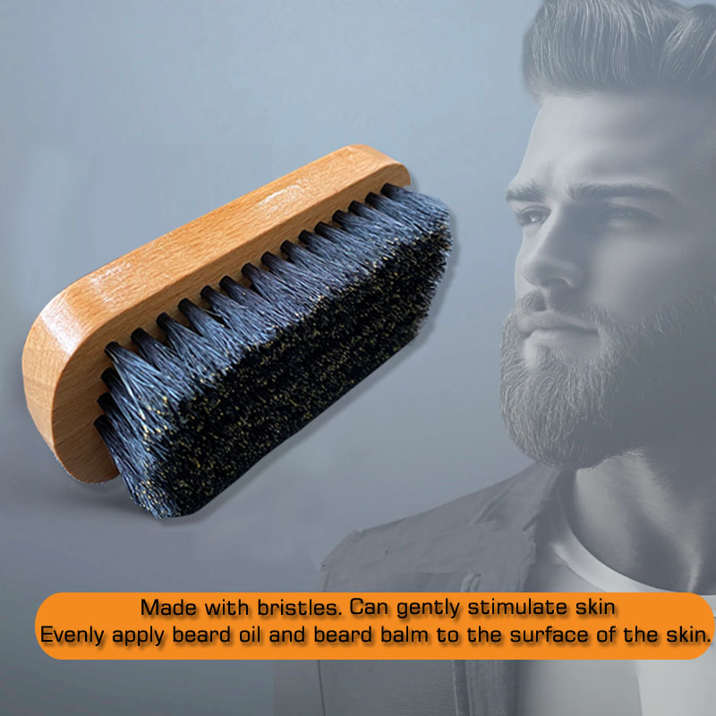 メンズひげグルーミングセット、ひげブラシ、毛素材、ひげ用くし - Mens Grooming Travel Kit のレビューと価格