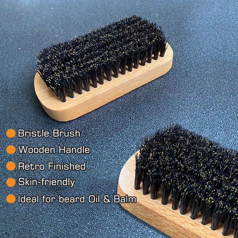 メンズひげグルーミングセット、ひげブラシ、毛素材、ひげ用くし - Mens Grooming Travel Kit のレビューと価格