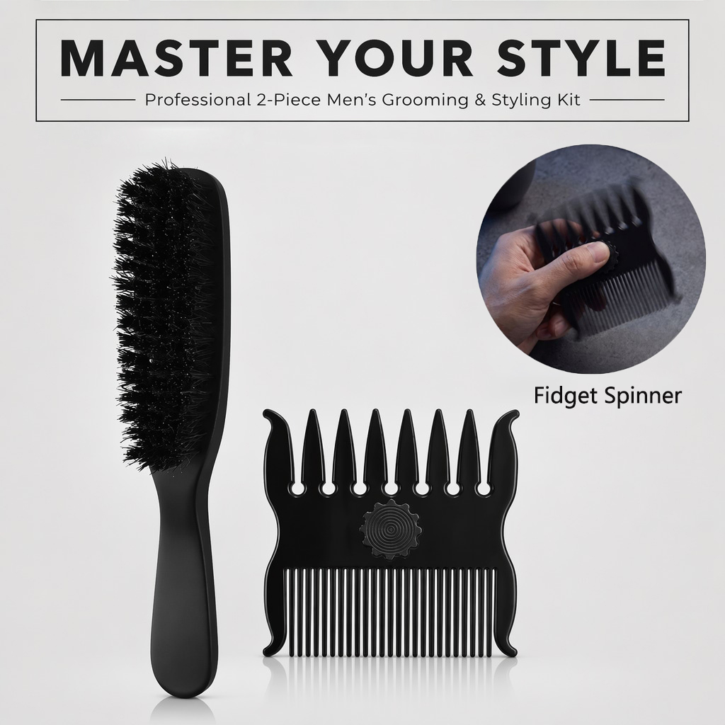 1/2個セット ヘアスタイルコーム 360 °   回転可能 - Men'S Grooming Hairstyles のレビューと価格