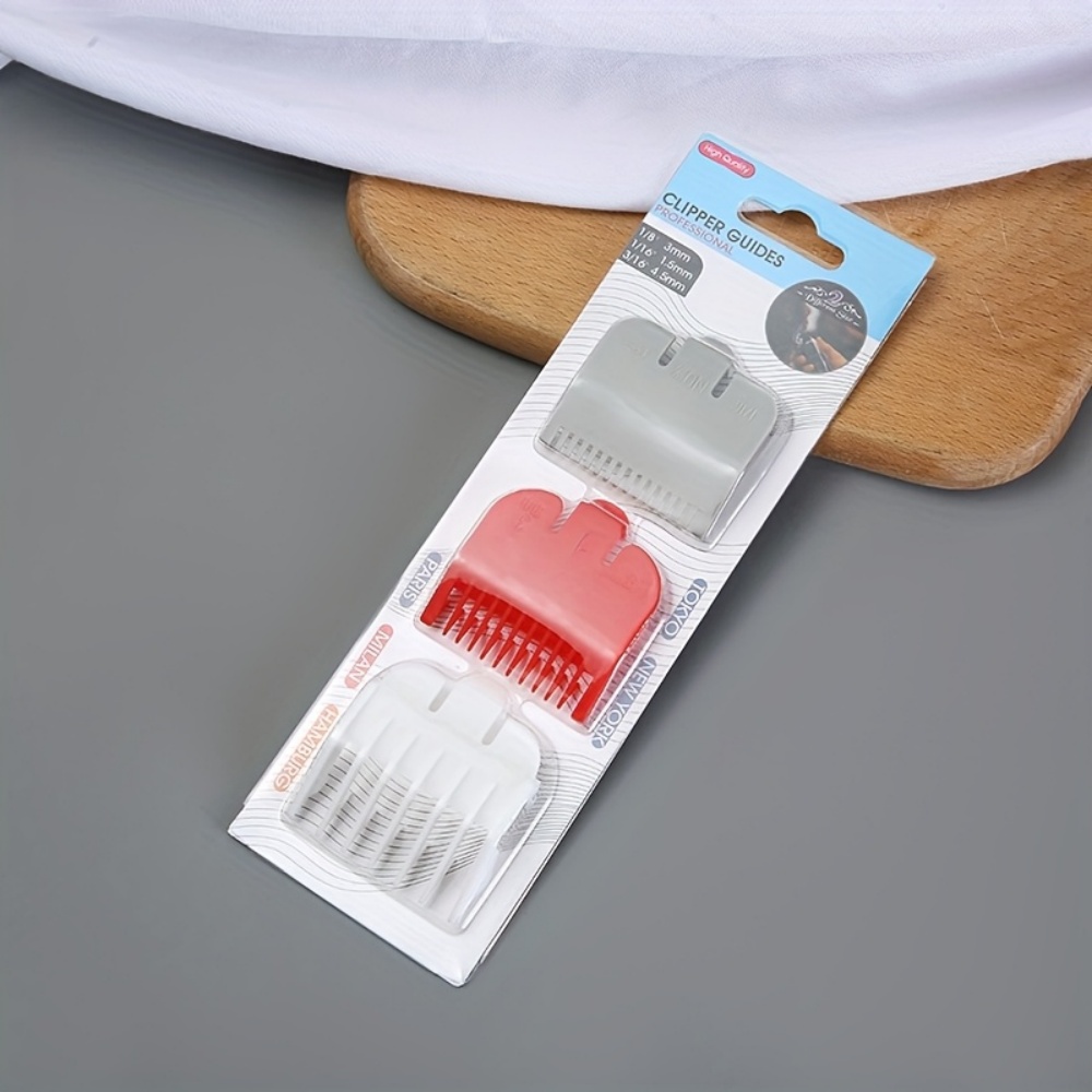 ヘアカットガイドコーム3点セット、サロンバリカンアクセサリー - Hair Clipper のレビューと価格