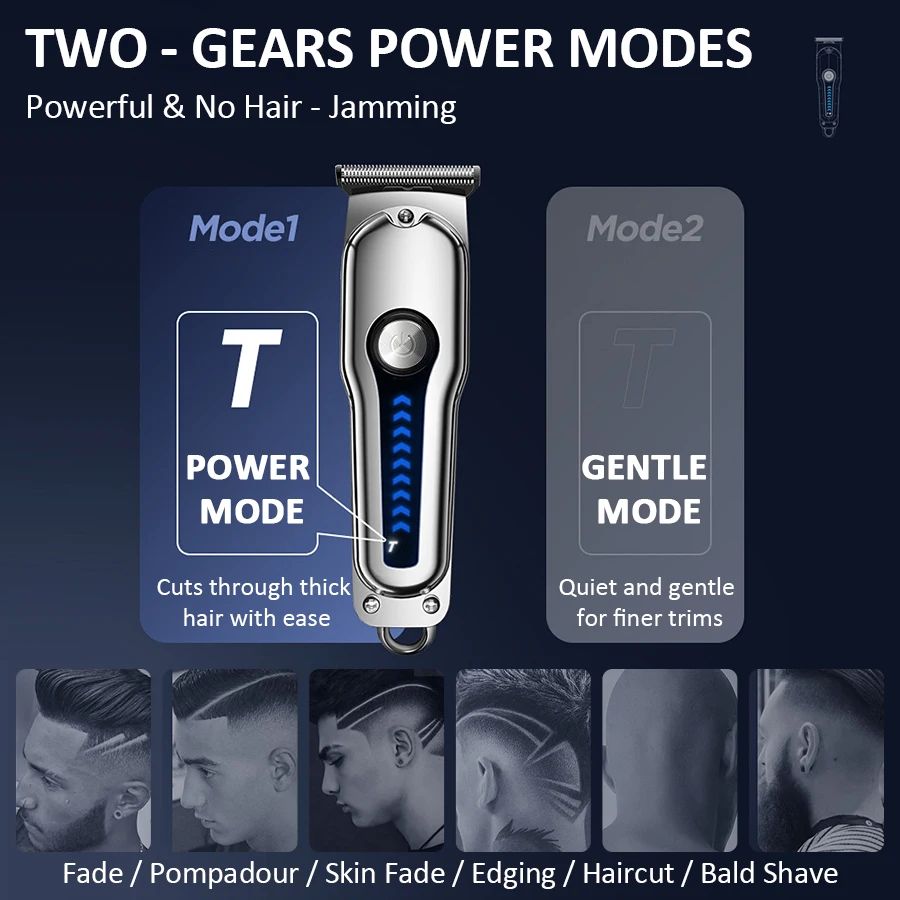 T字型刃ヘアクリッパー ミニ電動トリマー 2段階速度調整 コ - Beard Trimmer のレビューと価格
