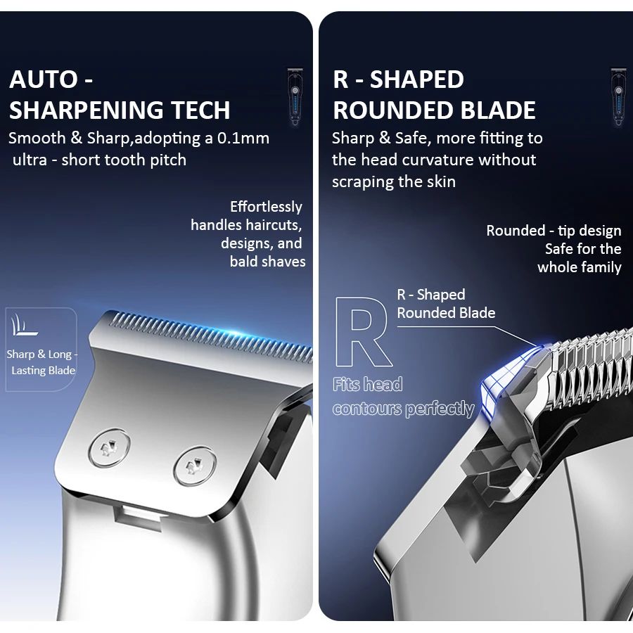 T字型刃ヘアクリッパー ミニ電動トリマー 2段階速度調整 コ - Beard Trimmer のレビューと価格