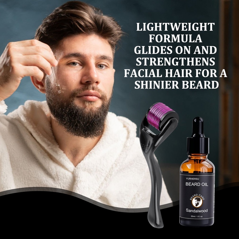 ひげ用エッセンシャルオイル（ヒマシ油配合）、なめらかなひげを - Beard Oil のレビューと価格