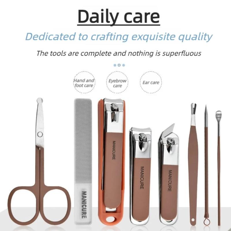 ネイルケアキット 飛沫防止マニキュアセット ステンレス鋼製爪 - Mens Grooming Travel Kit のレビューと価格