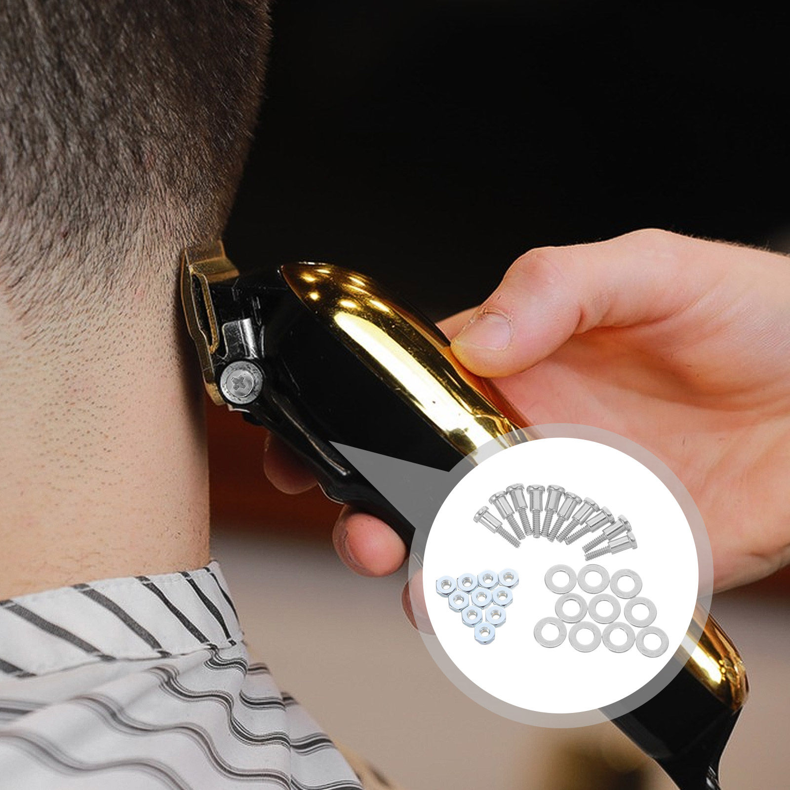 10個セット：ヘアトリマー用調整ロッド固定ネジ、ナット、ガス - Hair Clipper のレビューと価格