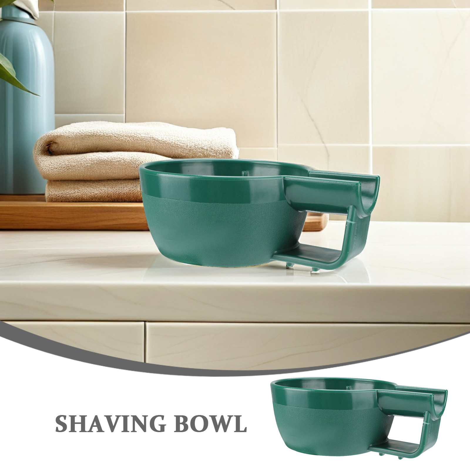 シェービングクリーム用ボウル、深型プラスチック製、シェービン - Shaving Cream のレビューと価格