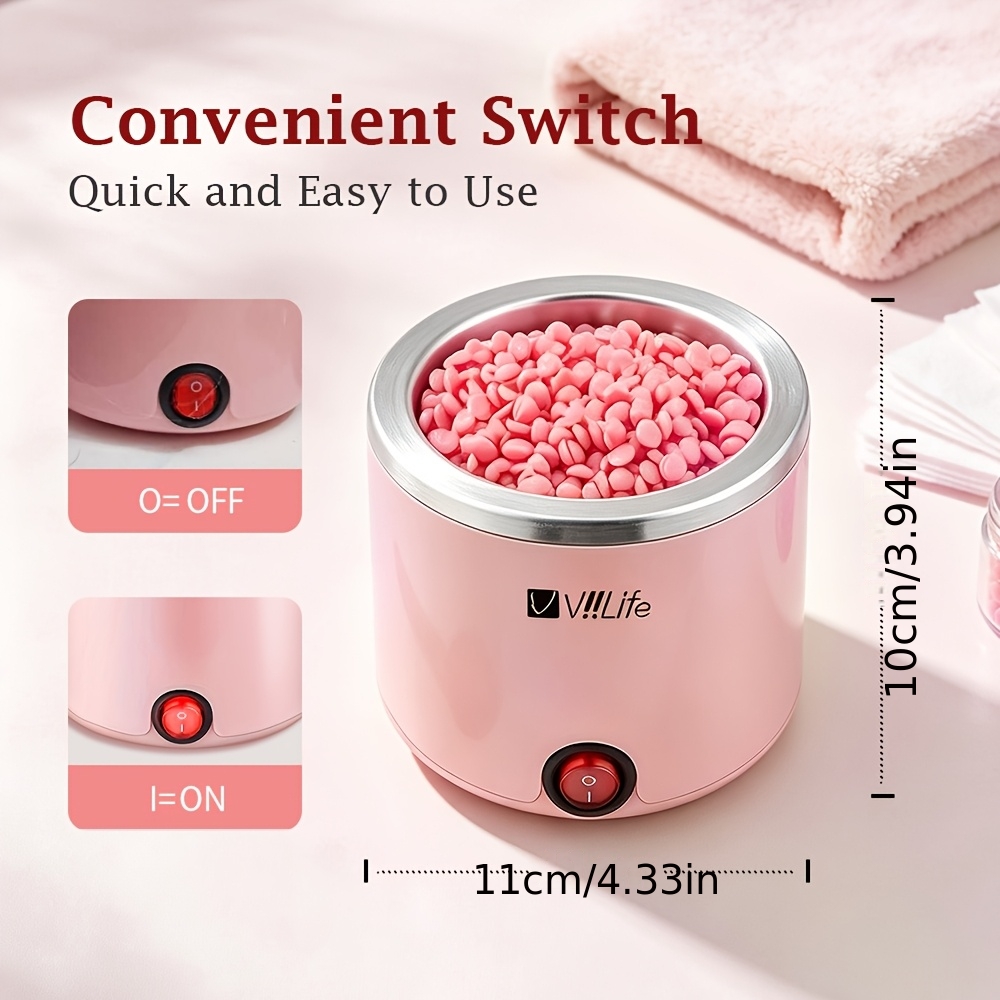 脱毛用ハードワックスキット 6パック ワックスビーズ 女性用 - Nose Trimmer のレビューと価格
