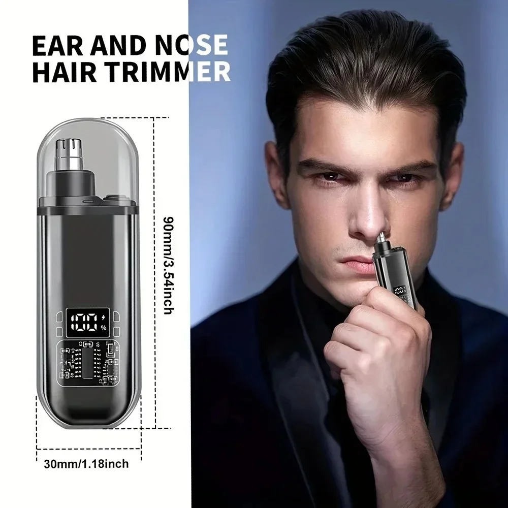 鼻毛トリマー充電式電気鼻毛リムーバー男性眉毛シェービングカミ - Nose Trimmer のレビューと価格