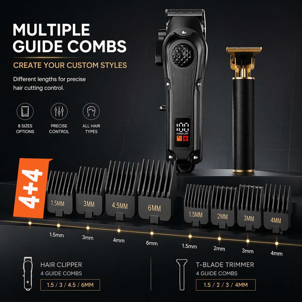 4-in-1 メンズヘアクリッパーセット（LEDディスプレイ - Electric Shaver Rotary のレビューと価格
