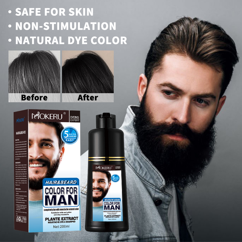 新しいひげと染毛剤シャンプー使いやすい高速カラークリーム男性 - Shaving Cream のレビューと価格