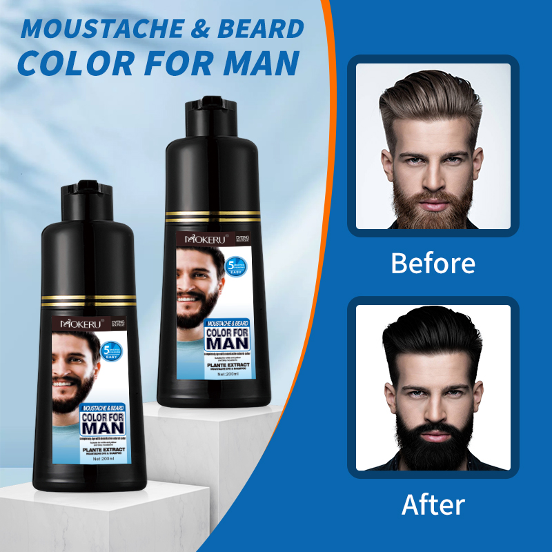 新しいひげと染毛剤シャンプー使いやすい高速カラークリーム男性 - Shaving Cream のレビューと価格