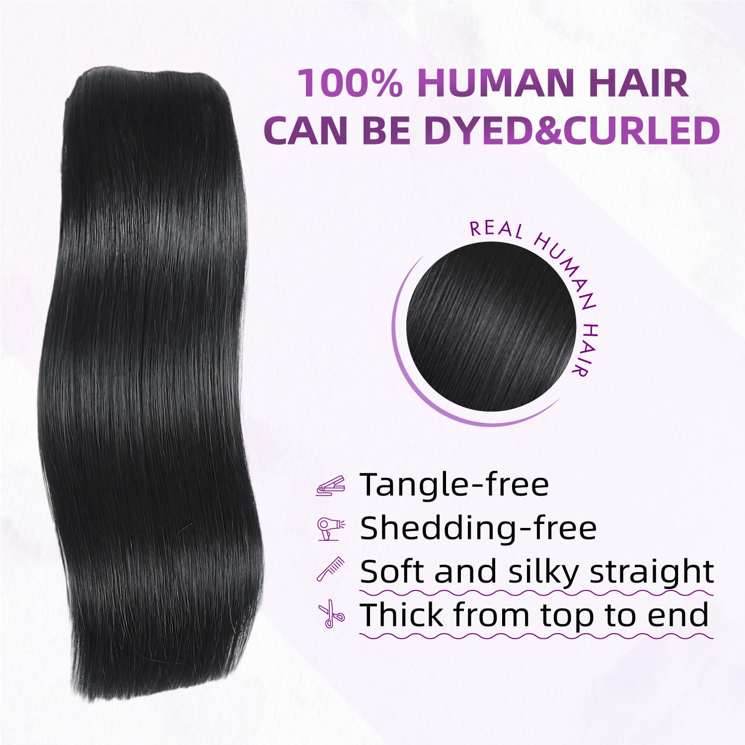 クリップ式ヘアエクステ 本物の人毛、100%ブラジル産レミー - Hair Clipper のレビューと価格