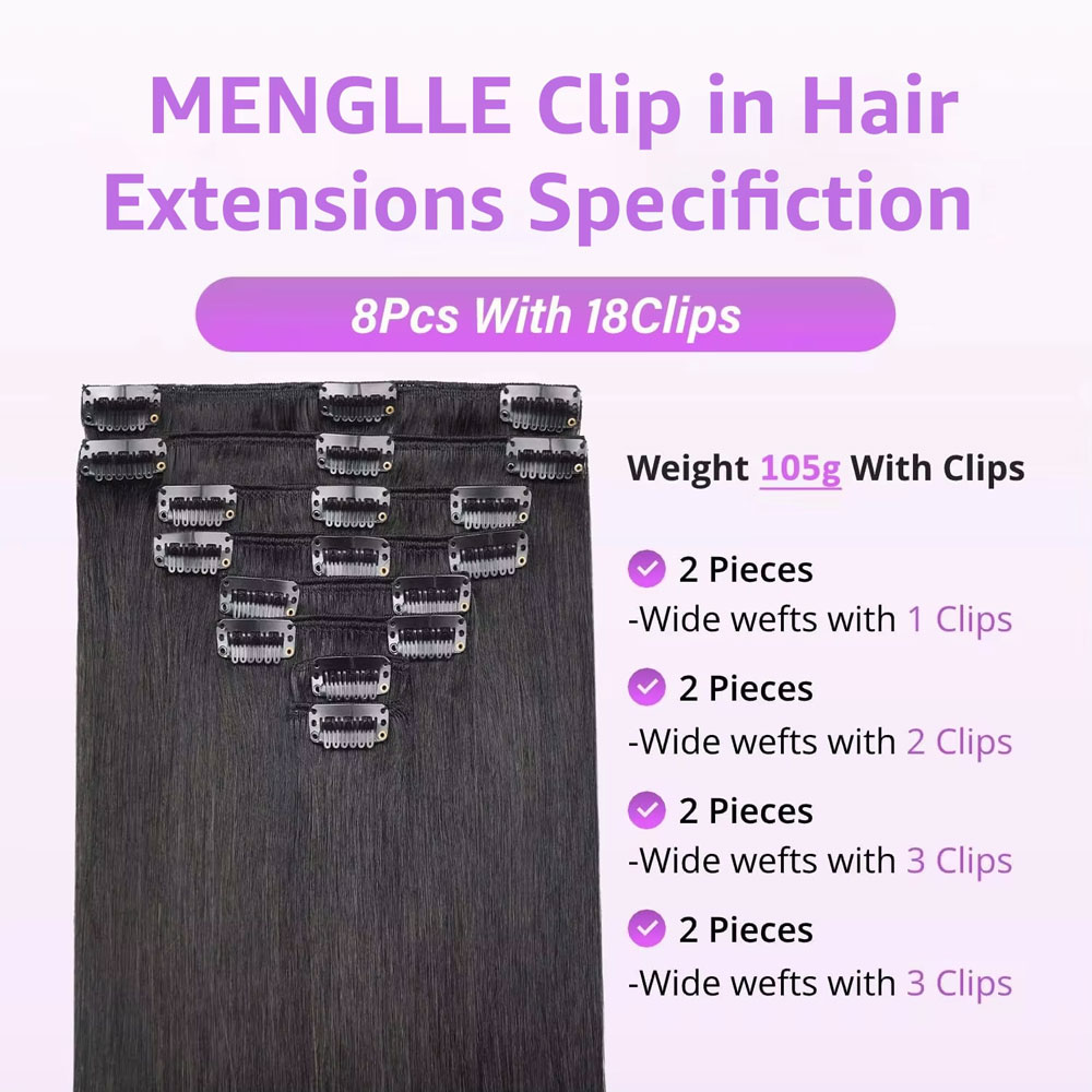 クリップ式ヘアエクステ 本物の人毛、100%ブラジル産レミー - Hair Clipper のレビューと価格