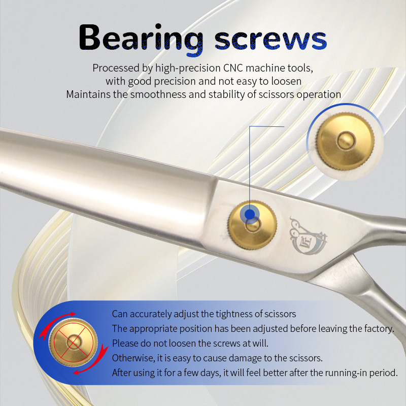 コバルトスチールプロフェッショナルペットグルーミングストレー - Grooming Scissors のレビューと価格