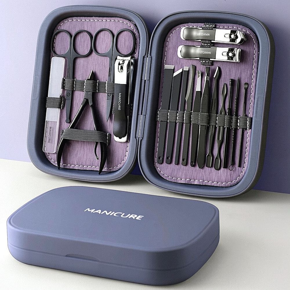 プロ仕様のネイルシザーセット。厚い爪の手入れに最適なステンレ - Mens Grooming Travel Kit のレビューと価格