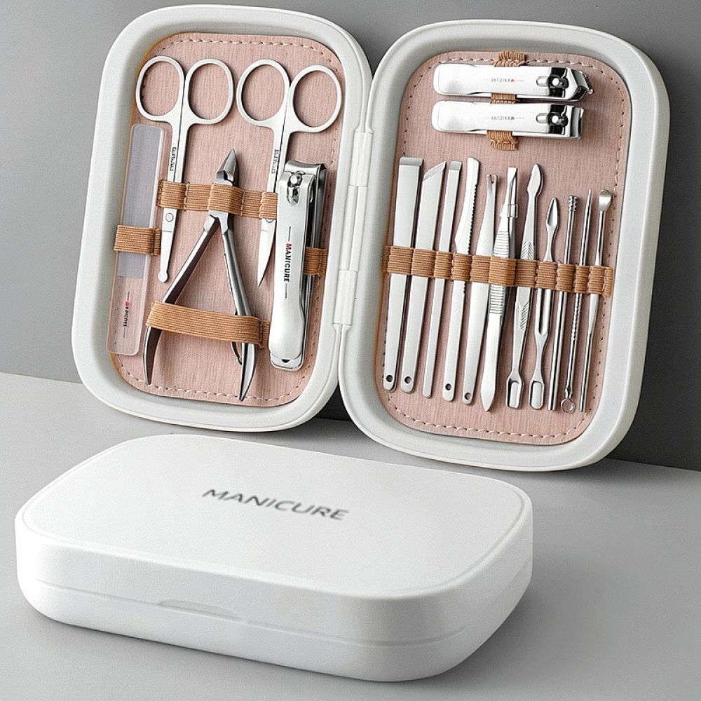 プロ仕様のネイルシザーセット。厚い爪の手入れに最適なステンレ - Mens Grooming Travel Kit のレビューと価格