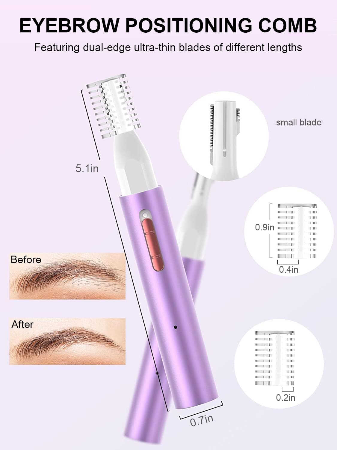 2-in-1充電式耳毛・鼻毛トリマー（女性＆男性用）、痛みの - Nose Trimmer のレビューと価格