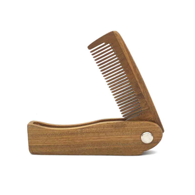折りたたみ式緑白檀のひげと髪のコーム – メンズのひげとヘア - Men'S Grooming Hairstyles のレビューと価格