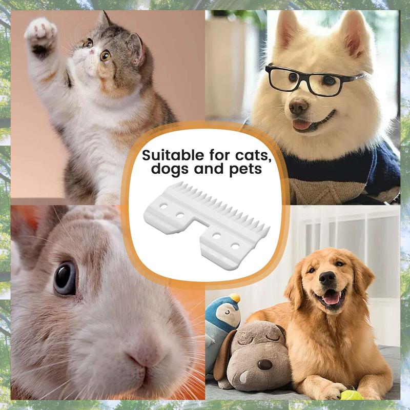 プレミアム-10個/ロット交換可能な18歯ペットクリッパー切 - Grooming Scissors のレビューと価格