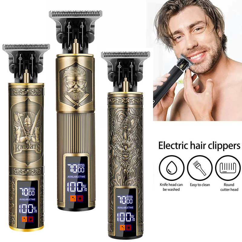 コードレス T9 ヘアトリマー男性用 USB 高速充電電気シ - Electric Shaver Rotary のレビューと価格