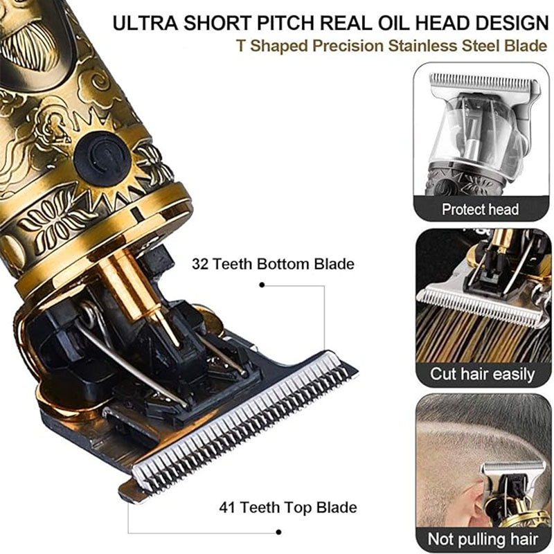 コードレス T9 ヘアトリマー男性用 USB 高速充電電気シ - Electric Shaver Rotary のレビューと価格