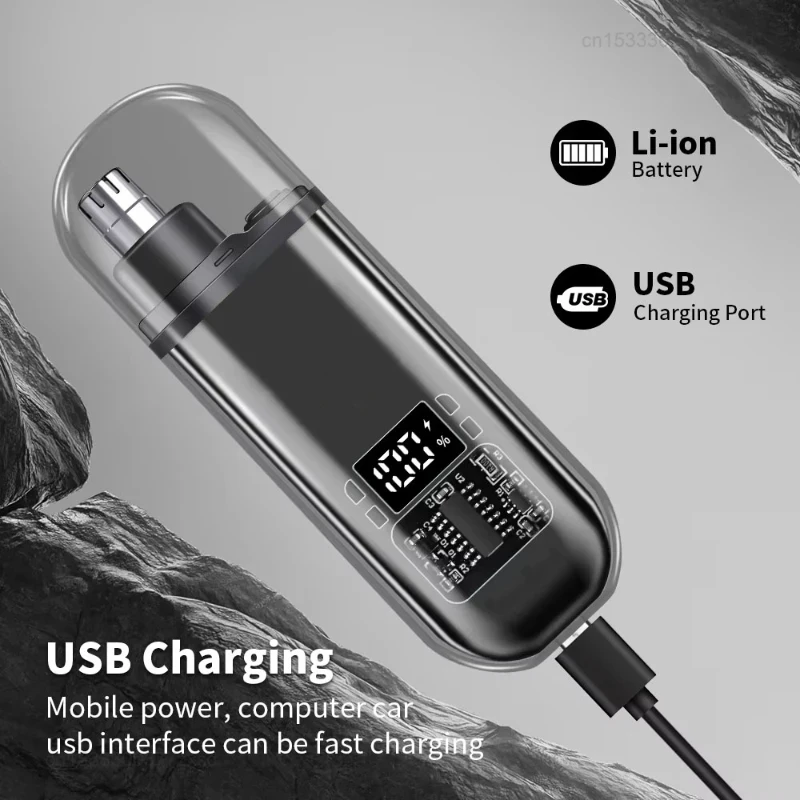 電動鼻毛トリマー Type-C 充電式 防水 耳 眉毛 ひげ - Nose Trimmer のレビューと価格