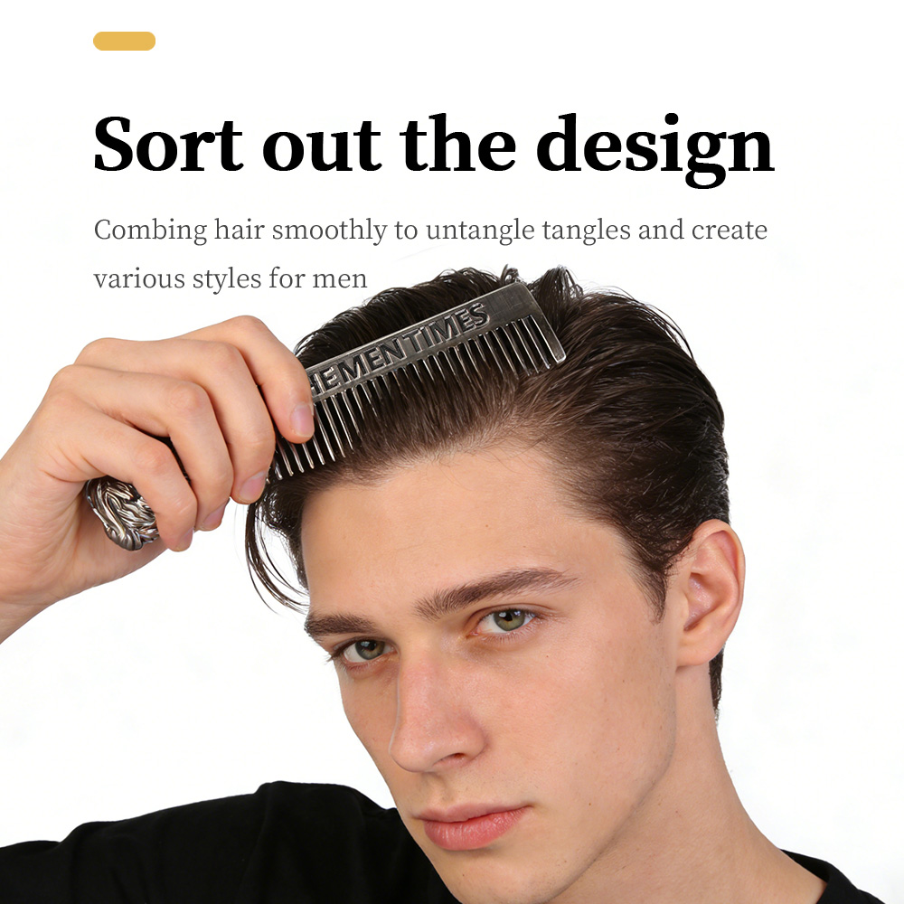 メンズヴィンテージ髭＆ヘアコームセット - ステンレス鋼と木 - Men'S Grooming Hairstyles のレビューと価格