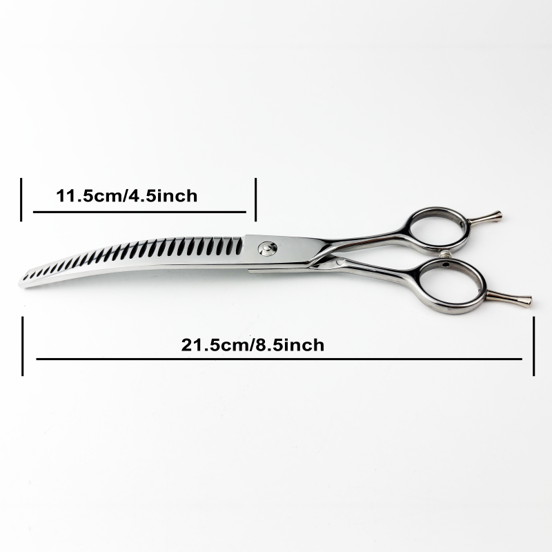 Wingsbro 8/7インチ犬用カーブグルーミングシザー、 - Grooming Scissors のレビューと価格