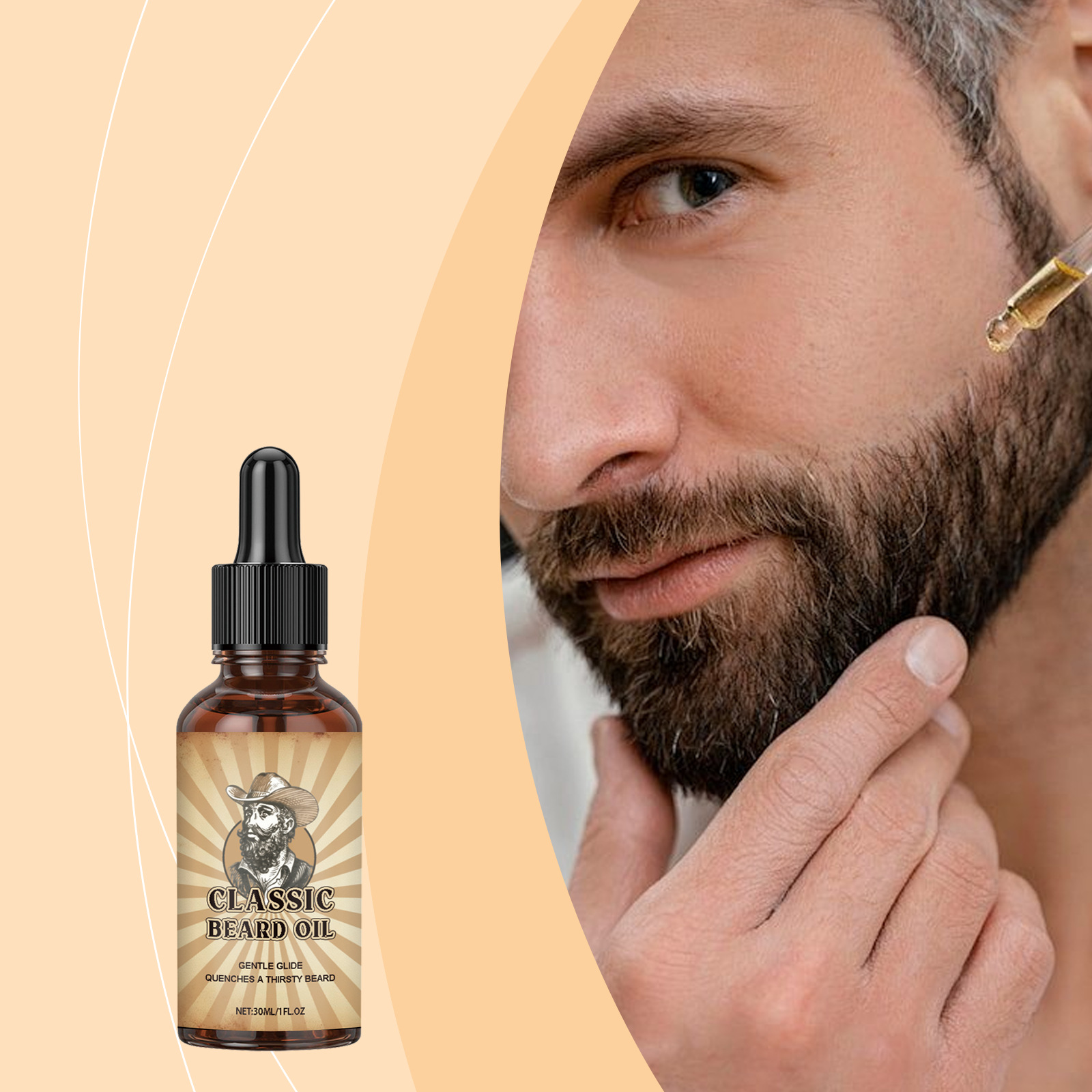 ひげの成長ケア エッセンシャルオイル 滑らかさを向上 オイル - Beard Oil のレビューと価格